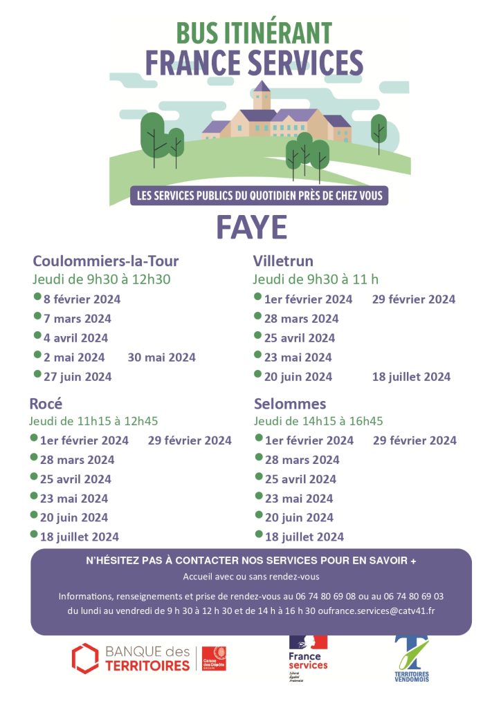 Bus itinérant france services - informations